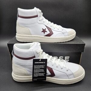 Converse Mens 10 Women 11.5 Pro Blaze Classic Mid Top White Violet Shoes Sneaker